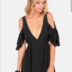 Lulu’s Salsa Dancer Backless Black Dress